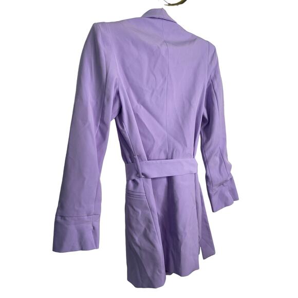 Revolve Valentina Shah Carlotta Blazer Mini Dress Lavender Size 2 Made in Italy - Picture 10 of 10